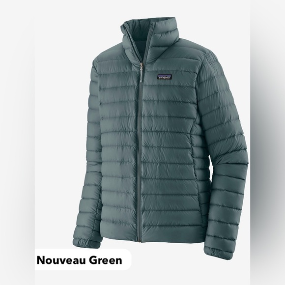 Patagonia Men's XXL Down Sweater Nouveau Green Grey Puffer Jacket NWT - Picture 6 of 7